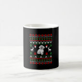 Bichon Frise Ugly met kerst Koffiemok (Center)