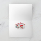 Bichon Frise une carte de voeux de Joyeux Noël (Intérieur)