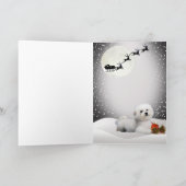 Bichon Frise Une Joyeuse Carte De Noël (Intérieur)