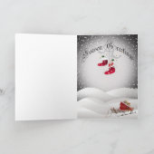 Bichon Frise Une joyeuse carte de voeux de Noël (Intérieur)