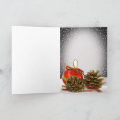 Bichon Frise Une joyeuse carte de voeux de Noël (Intérieur)