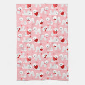 Bichon Frise Valentijn Pattern Theedoek (Verticaal)