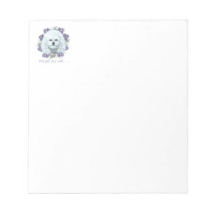 Bichon Frise - vergeet me Nots Notitieblok