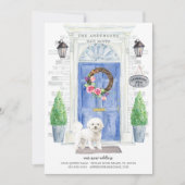 Bichon Frise Voorste deur Bewegende Aankondiging (Voorkant)