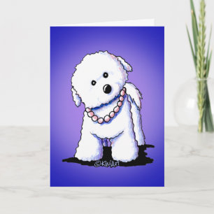 Bichon in het Wenskaart Pearls Kaart