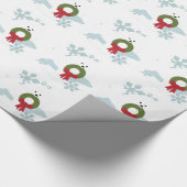 Bichon Love kerstfeeststijl Cadeaupapier (Hoek)