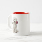 Bichon Love Tweekleurige Koffiemok (Voorkant links)