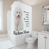 Bichon Maman rideau de douche (En situation)