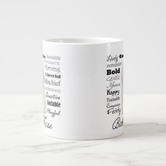 Bichon Traits Jumbo Mok (Voorkant)