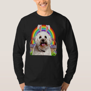 Bichons Frise Dog Paashaas Egg Hunt T-shirt