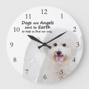 Bichons sont horloge d'anges