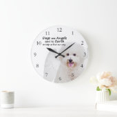 Bichons zijn Angels Clock Grote Klok (Huis)