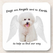 Bichons zijn Angels Onderzetter set (Voorkant)