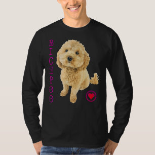 Bichpoo Puppy Hond Poedel Cross Noodle Super Cute T-shirt