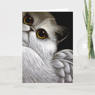BICOLOR ANGEL PERSIAN CAT CUSTOMIZE Card Kaart