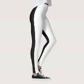 bicolor en blanco y negro leggings (Rechts)