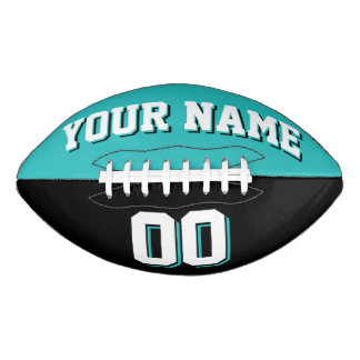BICOLORED Turquoise en Black Custom Football