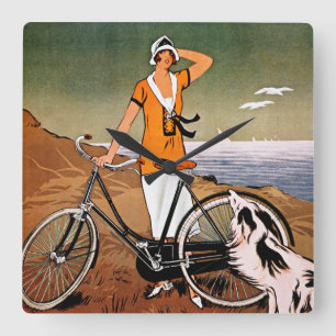 Bicycle Ad, 1925 Vierkante Klok