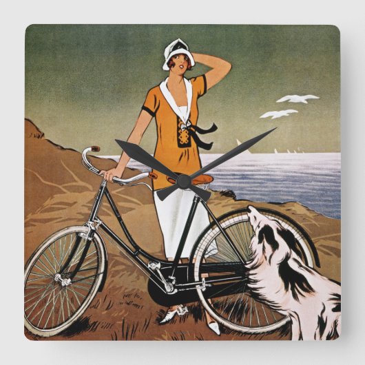 Bicycle Ad, 1925 Vierkante Klok (Voorkant)
