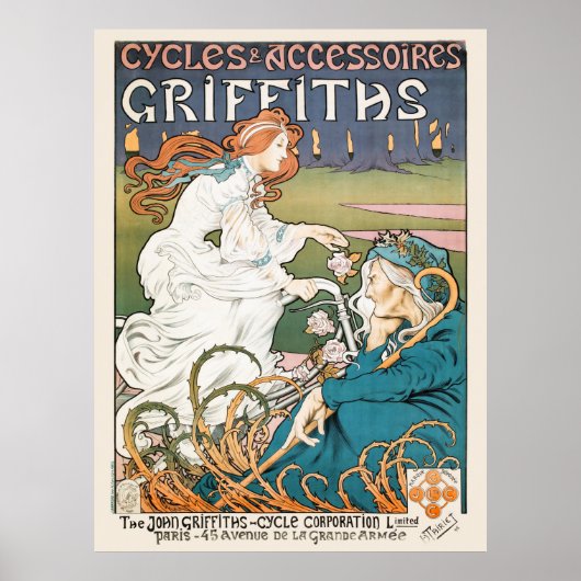 Bicycle Adverteren Poster Frankrijk 1898 (Voorkant)