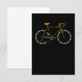 Bicycle    AnatomyCute Cycling is levensecht RSVP Kaartje (Voorkant / Achterkant)