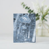 Bicycle Attach Traffic Sign Briefkaart (Staand voorkant)