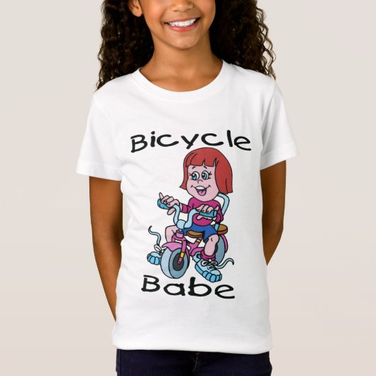 Bicycle Babe T-Shirt (Voorkant)