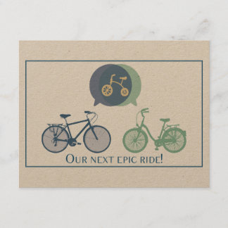 Bicycle Baby shower Uitnodiging