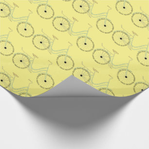 Bicycle Bike Biking Cycling Word Art Cadeaupapier