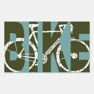 bicycle . bike / cycling nice rechthoekige sticker