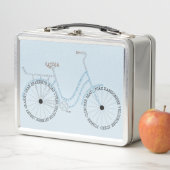 Bicycle Bike Typography Lunch Box (In situ)