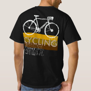 bicycle - biking + bike t-shirt