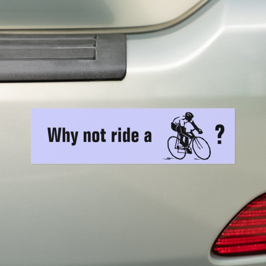 BICYCLE? bumpersticker (Op auto)