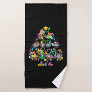 Bicycle Christmas Tree Funny Biker Bicyclist