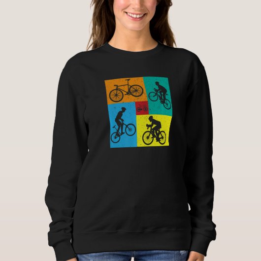 Bicycle Cyling Square Pattern Desinged   Trui (Voorkant)