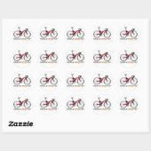 Bicycle Design autocollants ronds (Feuille)