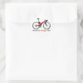 Bicycle Design autocollants ronds (Sac)