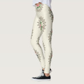 Bicycle Floral Mandalas Seamless Pattern Leggings (Links)