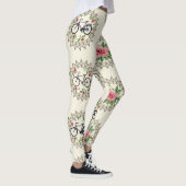 Bicycle Floral Mandalas Seamless Pattern Leggings (Rechts)