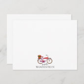 Bicycle Flowers - Aangepast Notitiekaartje (Voorkant / Achterkant)