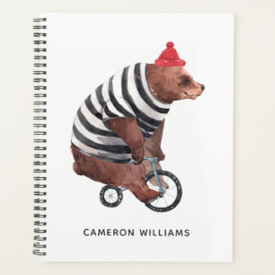Bicycle Fun-Beer Jouw namen toevoegen Planner