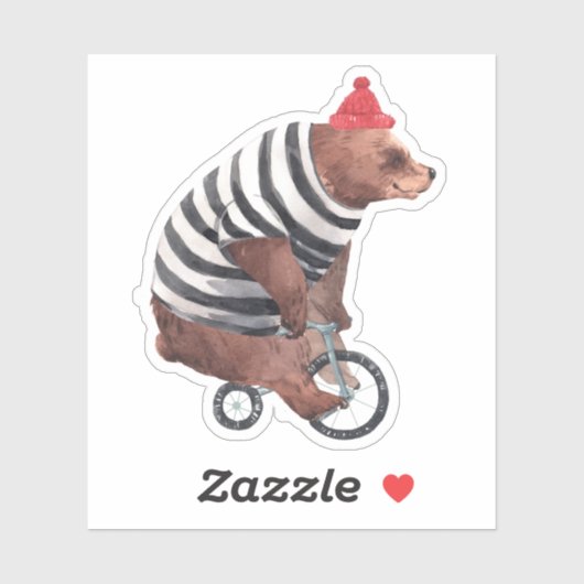 Bicycle Fun-Beer Sticker (Vel)