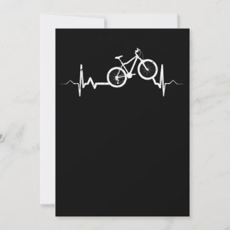 Bicycle Heartbeat Cycling Mountain Bike Notitiekaartje