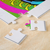 BICYCLE IN LEVENDE KLEUR LEGPUZZEL (Zijkant)