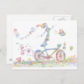 Bicycle Joy Briefkaart (Voorkant / Achterkant)