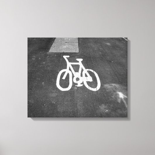 Bicycle Lane Canvas Afdruk (Voorkant)