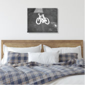 Bicycle Lane Canvas Afdruk (Insitu (Slaapkamer))
