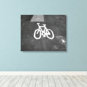 Bicycle Lane Canvas Afdruk (Insitu (Houten vloer))
