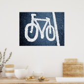Bicycle Lane Poster (Keuken)
