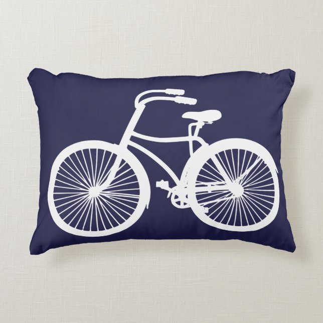 Bicycle Lumbar Pillow Accent Kussen (Voorkant)